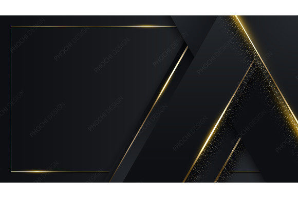 3D Luxury Template Design Black Golden: A New Era of Visual Elegance