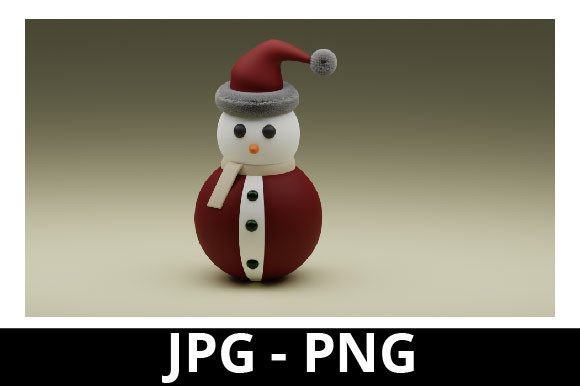 3D Rendered Snowman for Christmas Design: A Creative and Practical Solution