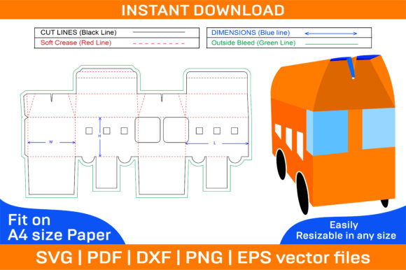 Bus Packaging Box Dieline Template: A Comprehensive Guide to Custom Packaging Design