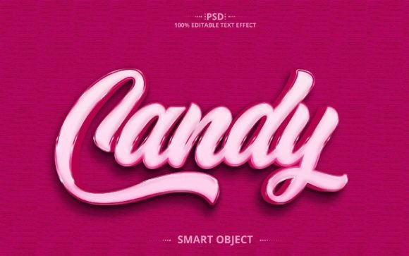 Candy Nice 3D Text Effect Design