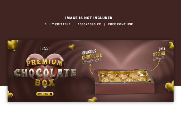 Chocolate Box 3D Facebook Cover Design