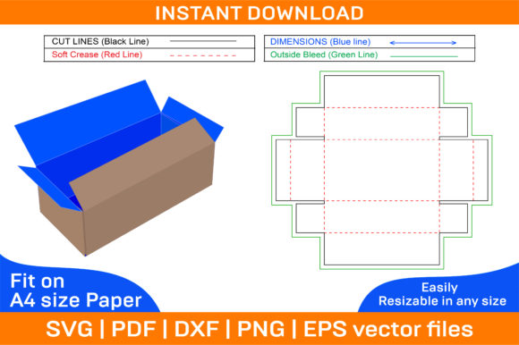 Corrugated Foldable Box Dieline Template: A Strategic Tool for Efficient Packaging Design