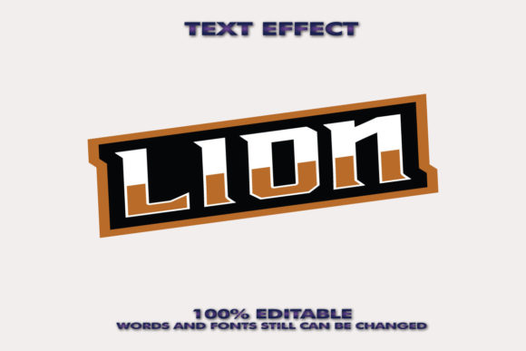 Creative Lion Text Effect: A Bold Design Statement