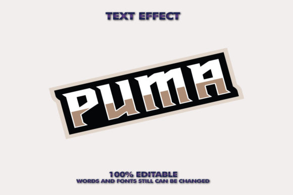 Creative Puma Text Effect