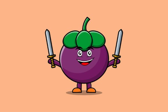 Cute Cartoon Mangosteen Character: A Versatile Asset for Creatives and Businesses