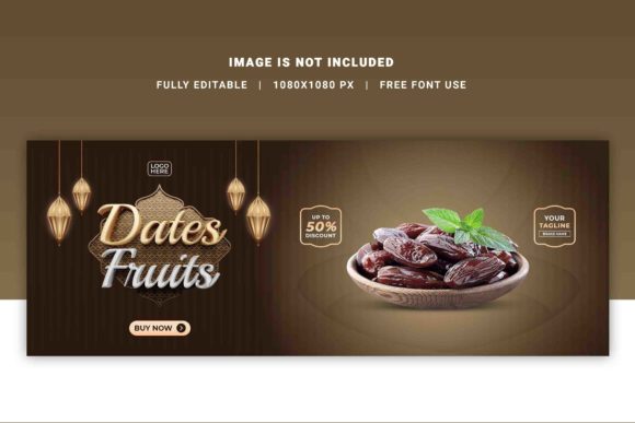 Dates Fruits 3d Facebook Cover Design: A Creative and Professional Tool