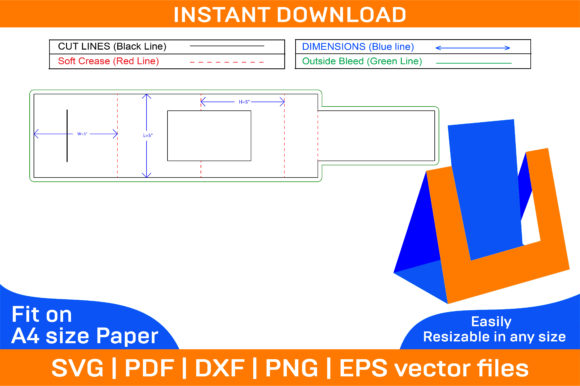 Desk Storage Box Dieline Template and 3D: Streamlining Organization and Design