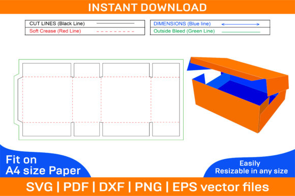 Foldable One Paper Shipping Box Dieline: A Versatile Solution for Modern Packaging Needs