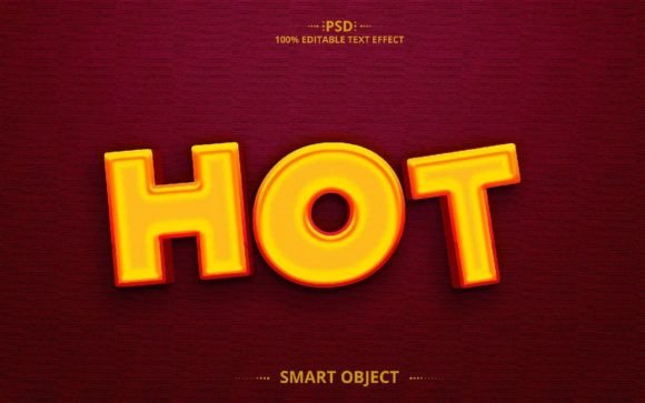 Hot Creative 3D PSD Effect Design