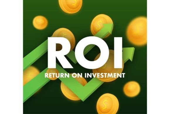 Icon with Return on Investment for Conce