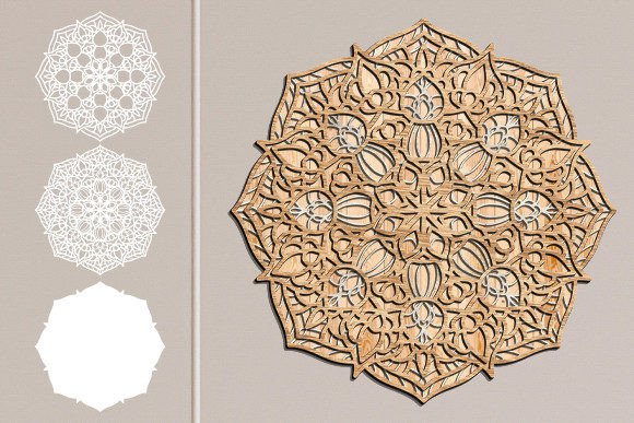 Mandala Wall 3D Laser Cut Design: A Fusion of Art and Precision