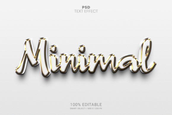 Minimal PSD 3D Text Effect Design: A Modern Approach to Visual Communication