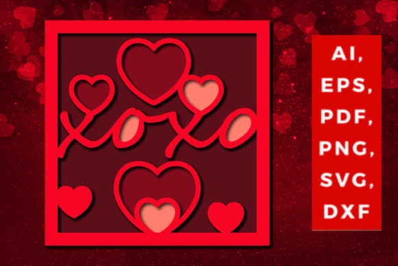 Multi Layer Valentine's Xoxo SVG: A Versatile Design Asset for Creative Projects