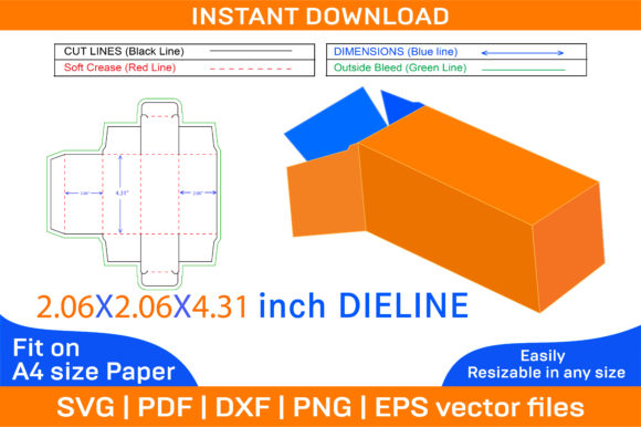 Straight Tuck End Folding Box Dieline Explained