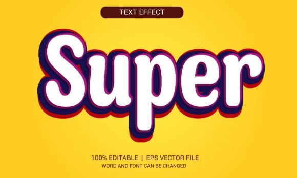 Super 3D Text Effect Design: A Strategic Tool for Visual Communication