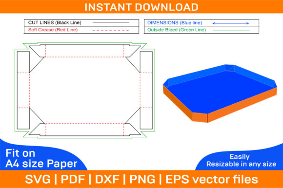 Tray Food Box Corrugated Paper Tray Box